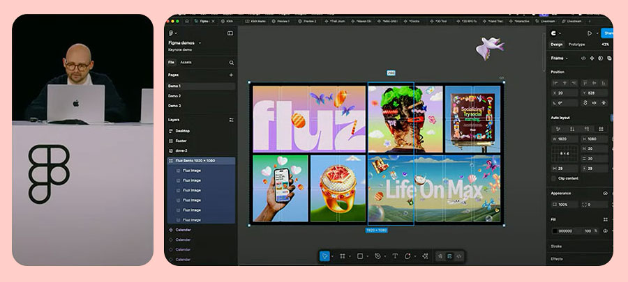 Giorgio Caviglia demonstrating Figma Grid